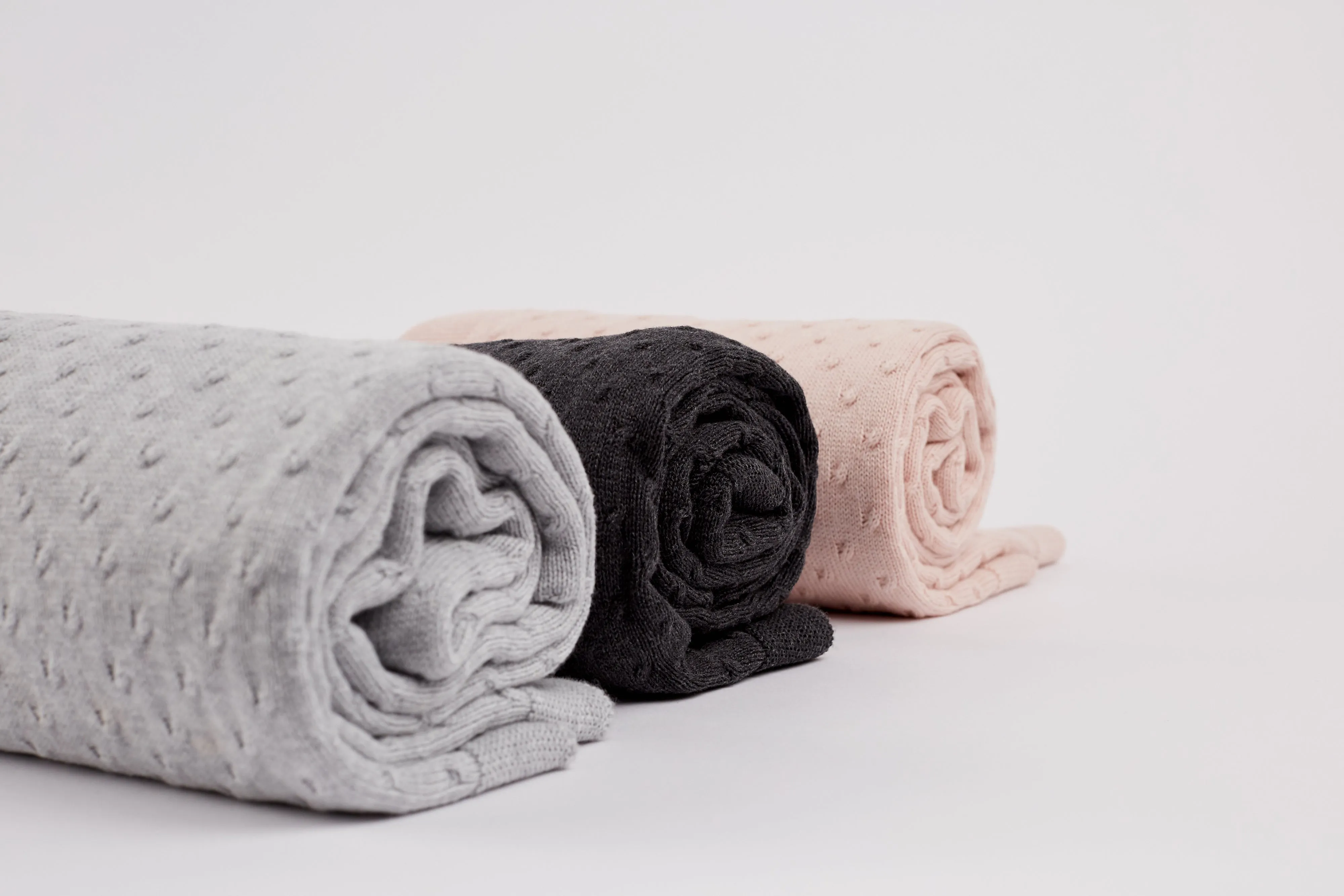Bemboka Knot Cotton Baby Cot Blankets