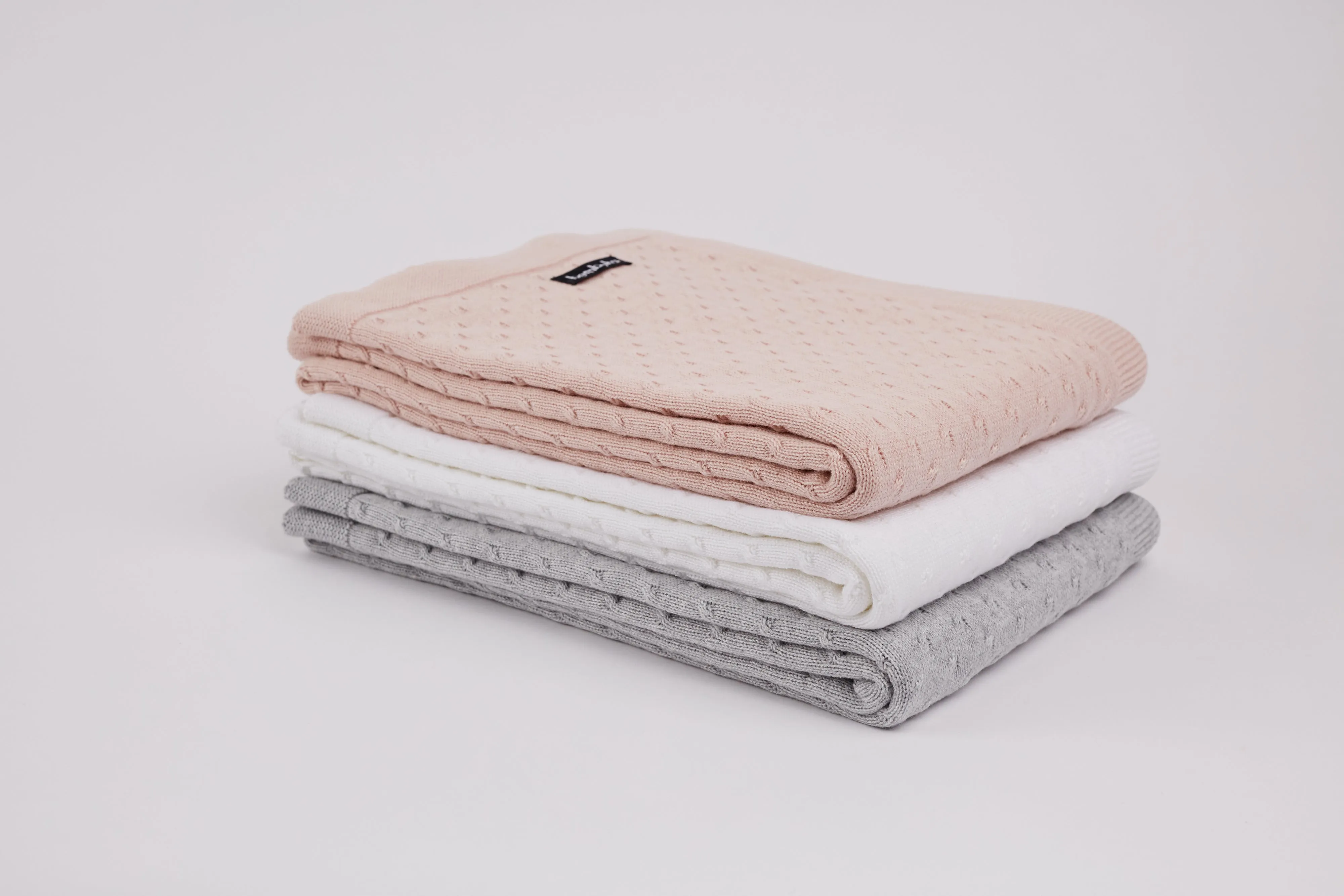 Bemboka Knot Cotton Baby Cot Blankets