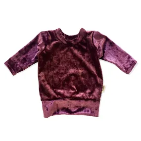 Burgundy Velvet Lounge Top