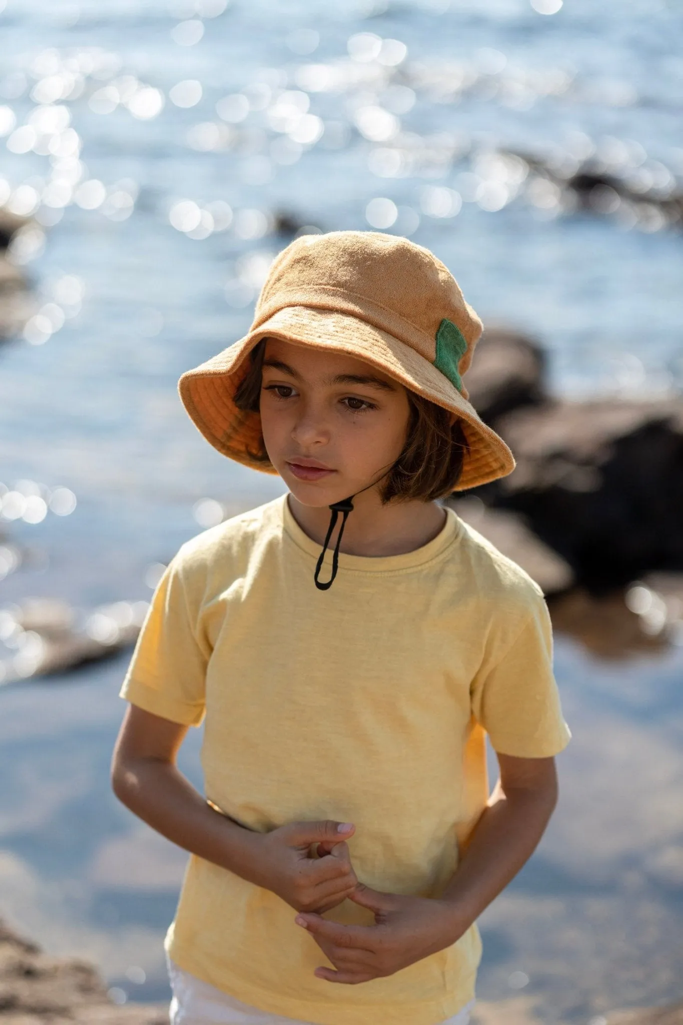 Caramel Terry Towelling Bucket Hat
