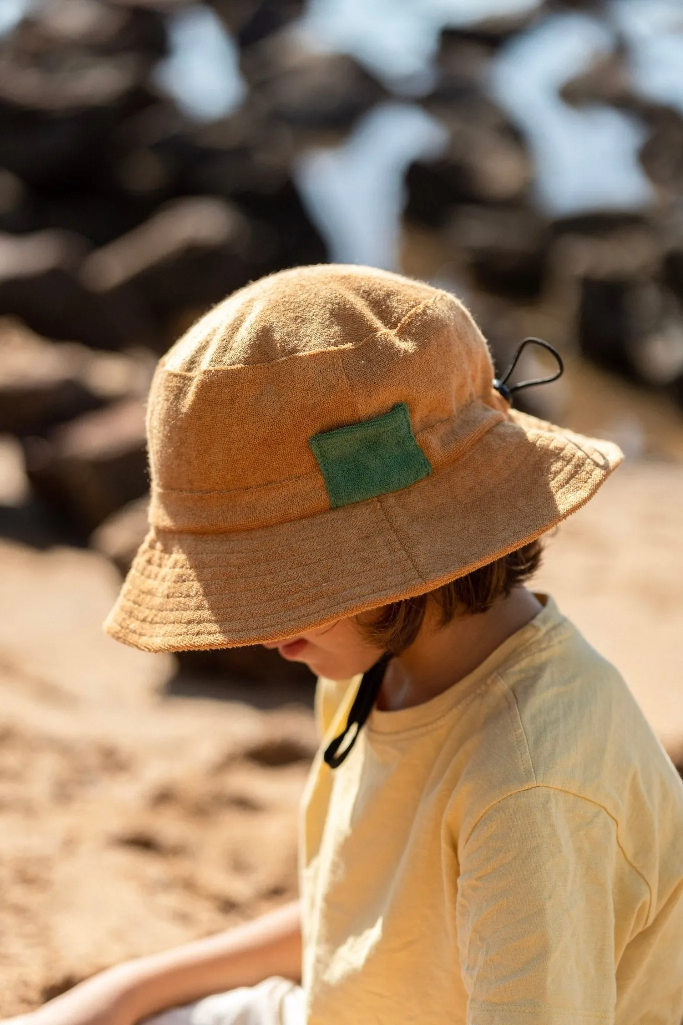 Caramel Terry Towelling Bucket Hat