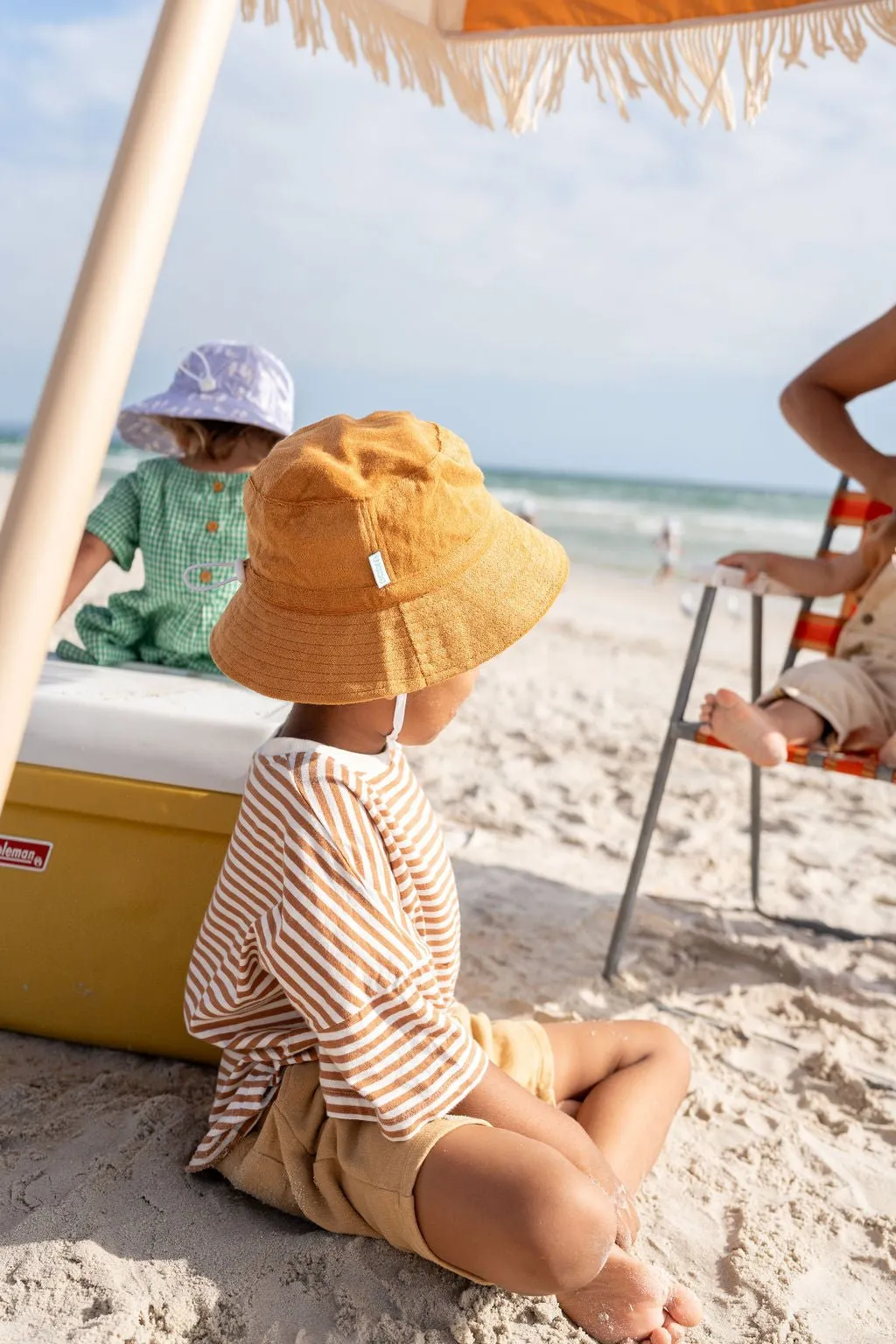 Caramel Terry Towelling Bucket Hat