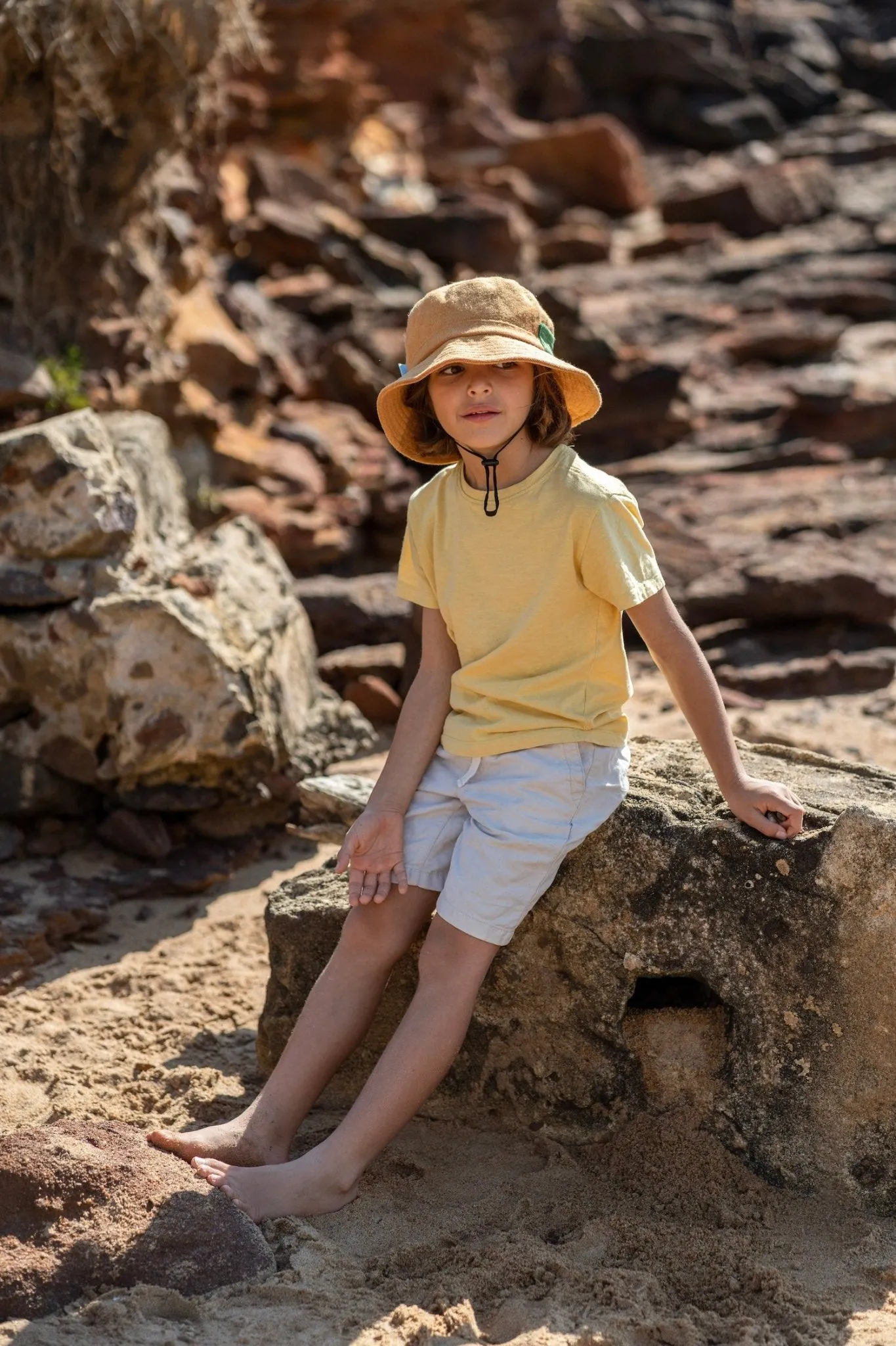 Caramel Terry Towelling Bucket Hat