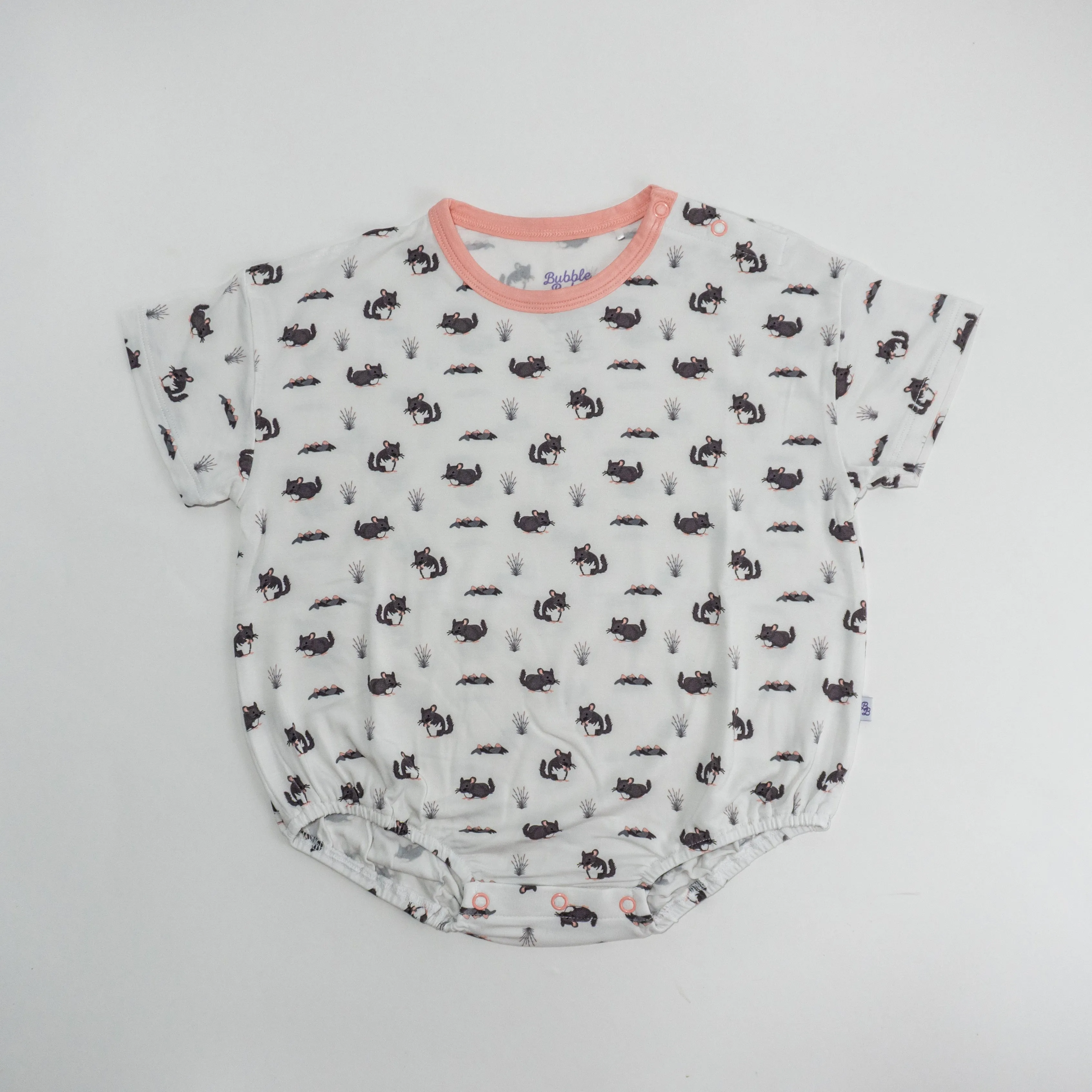 Chinchilla | Short Sleeve Bubble Romper