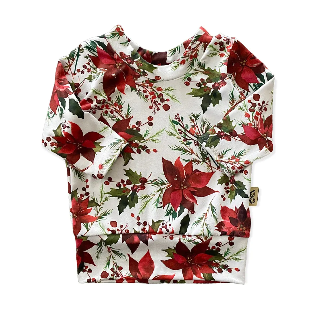 Christmas Poinsettia Lounge Top