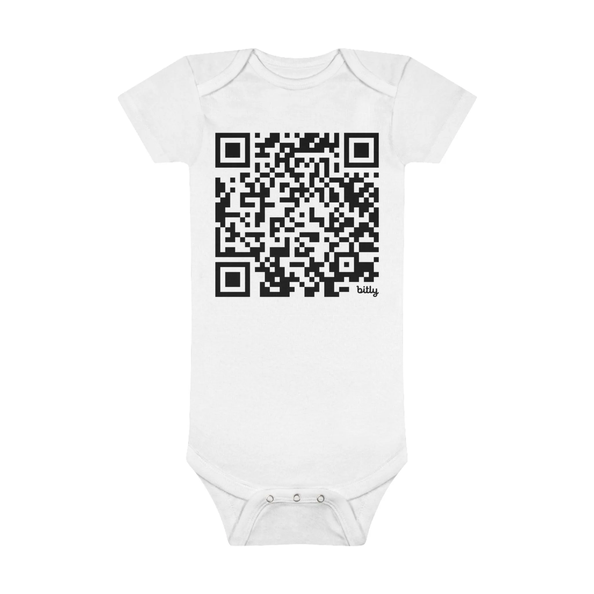 Comfy QR Code Onesie® Organic Baby Bodysuit