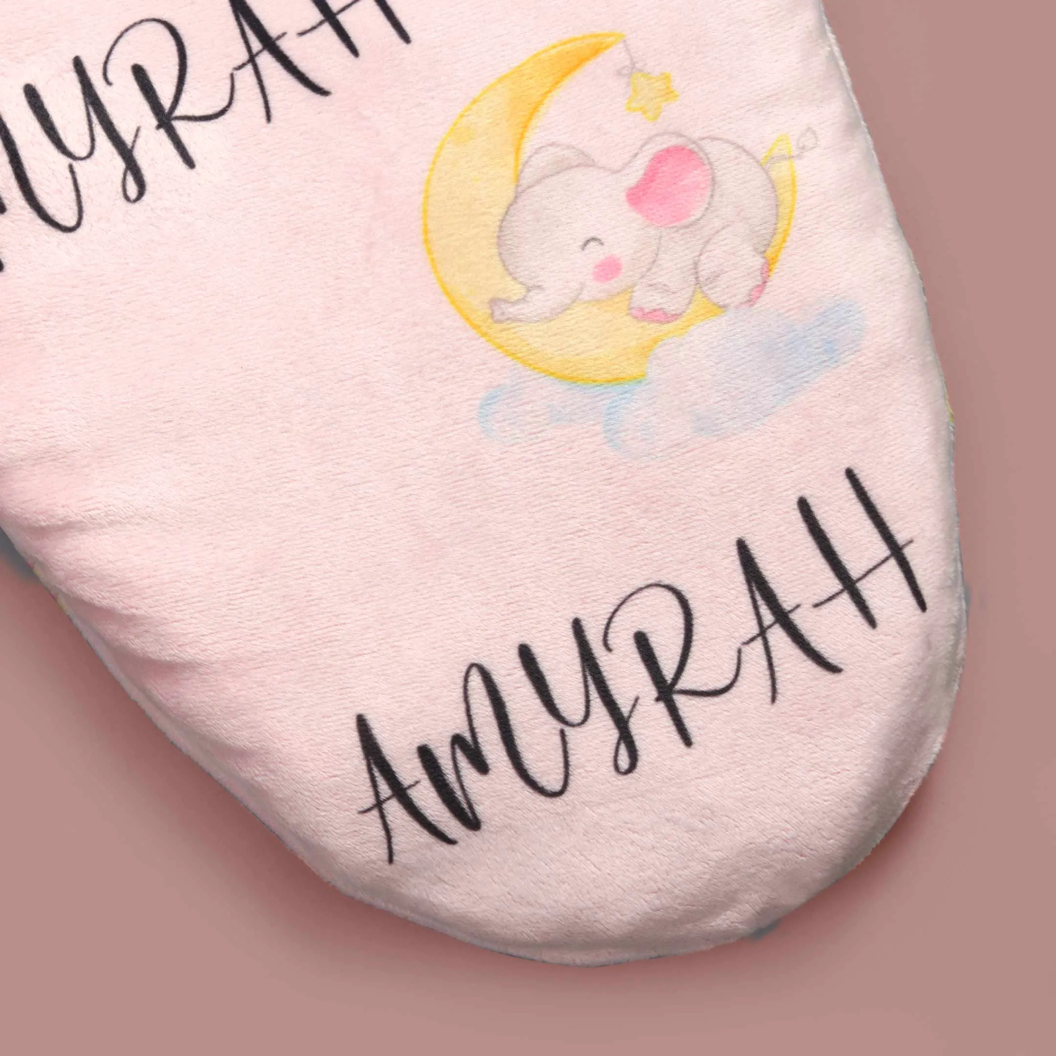 Customized Fleece Printed Baby Swaddle