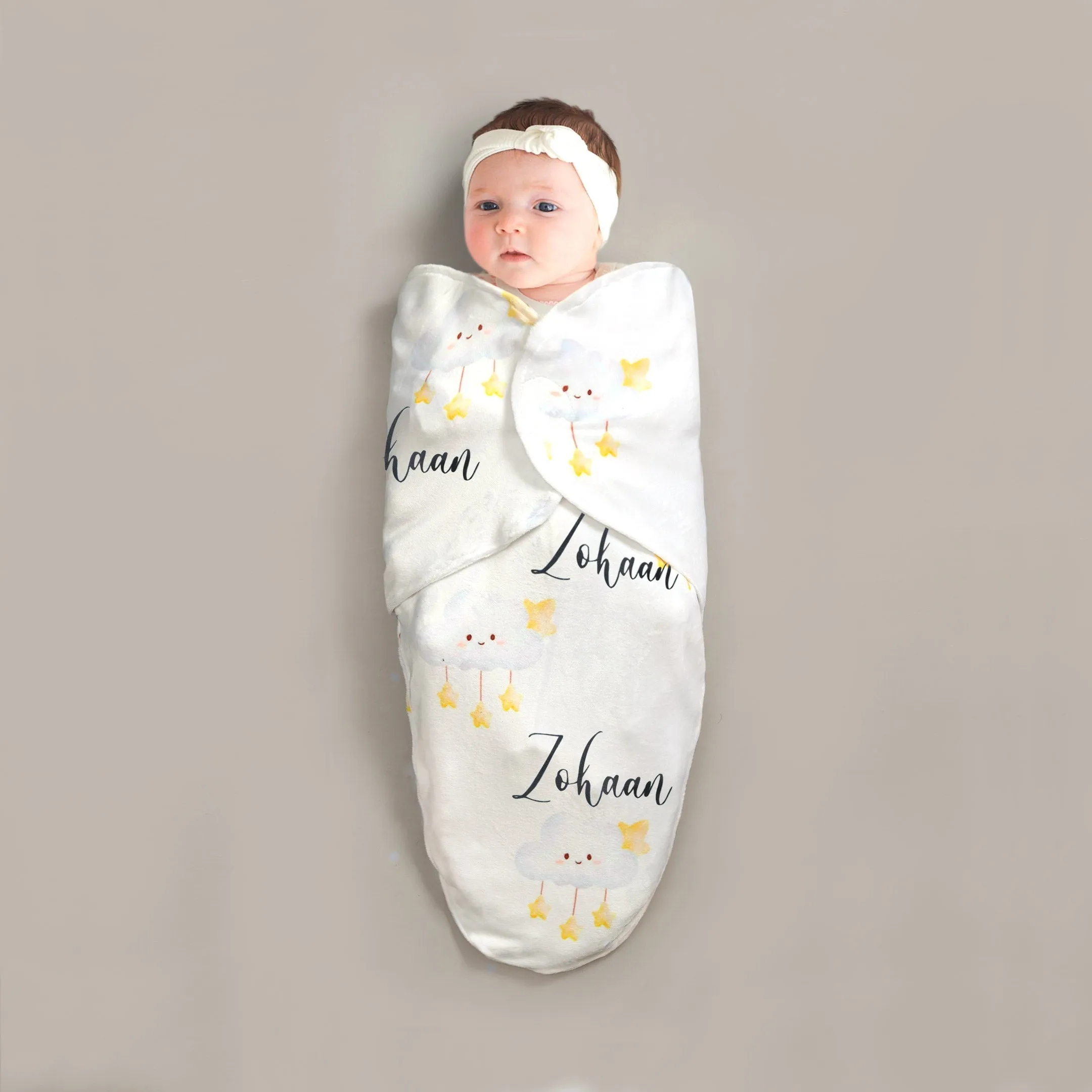 Customized Fleece Printed Baby Swaddle