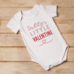 Daddy’s Little Valentine Baby Grow - Valentines Day Baby Outfit - Organic Baby Clothes