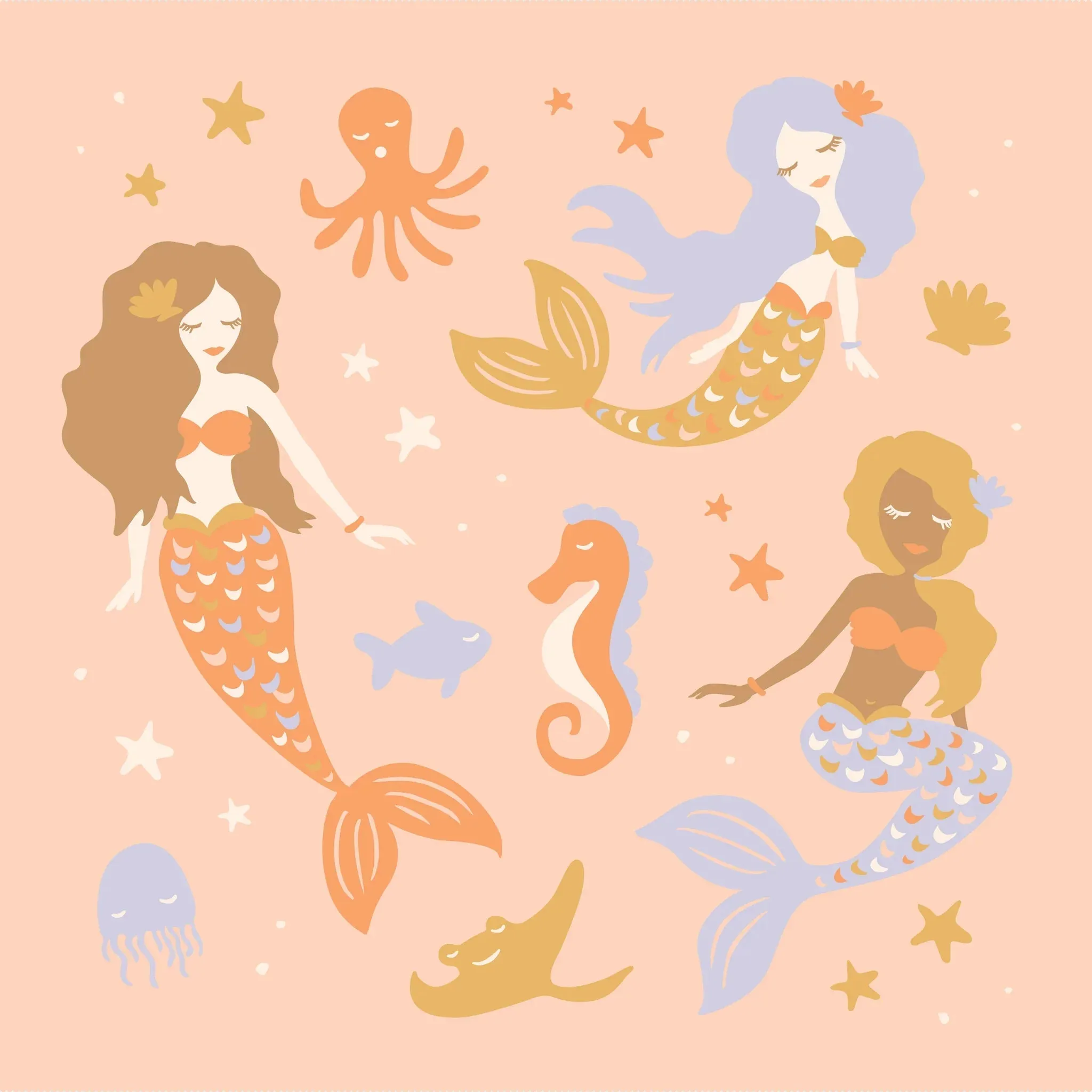 Fox & Fallow - Mermaids Blanket