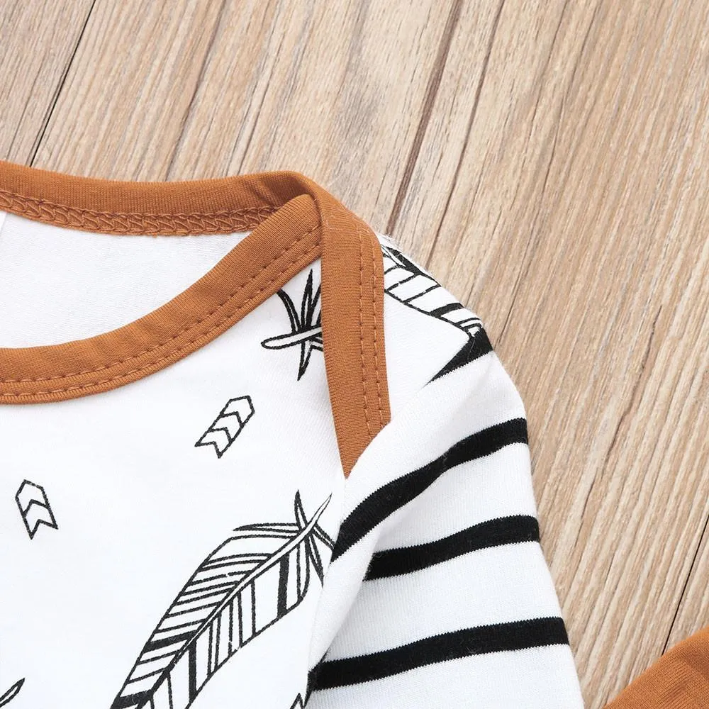 Full Print Stitching Hooded Sweatshirt Two-Piece Boys Wholesale Baby Clothes