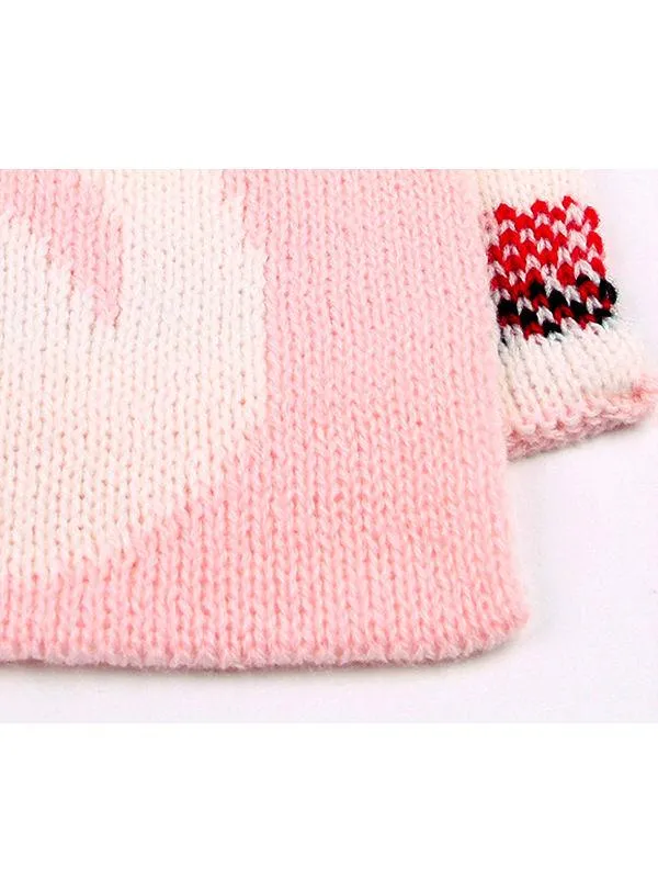 Geese Knitted Acrylic Wrap Blankets for Infant Baby