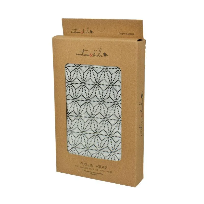 Geometric Muslin Wrap