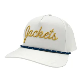 Georgia Tech Yellow Jackets White Script Rope Hat
