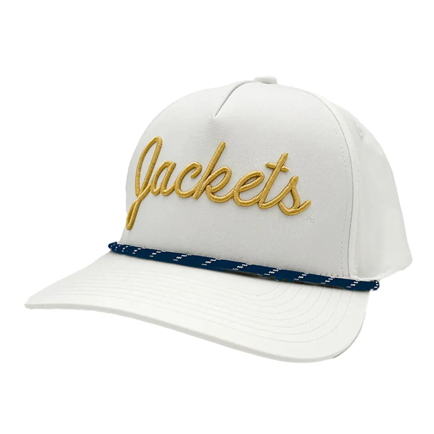 Georgia Tech Yellow Jackets White Script Rope Hat