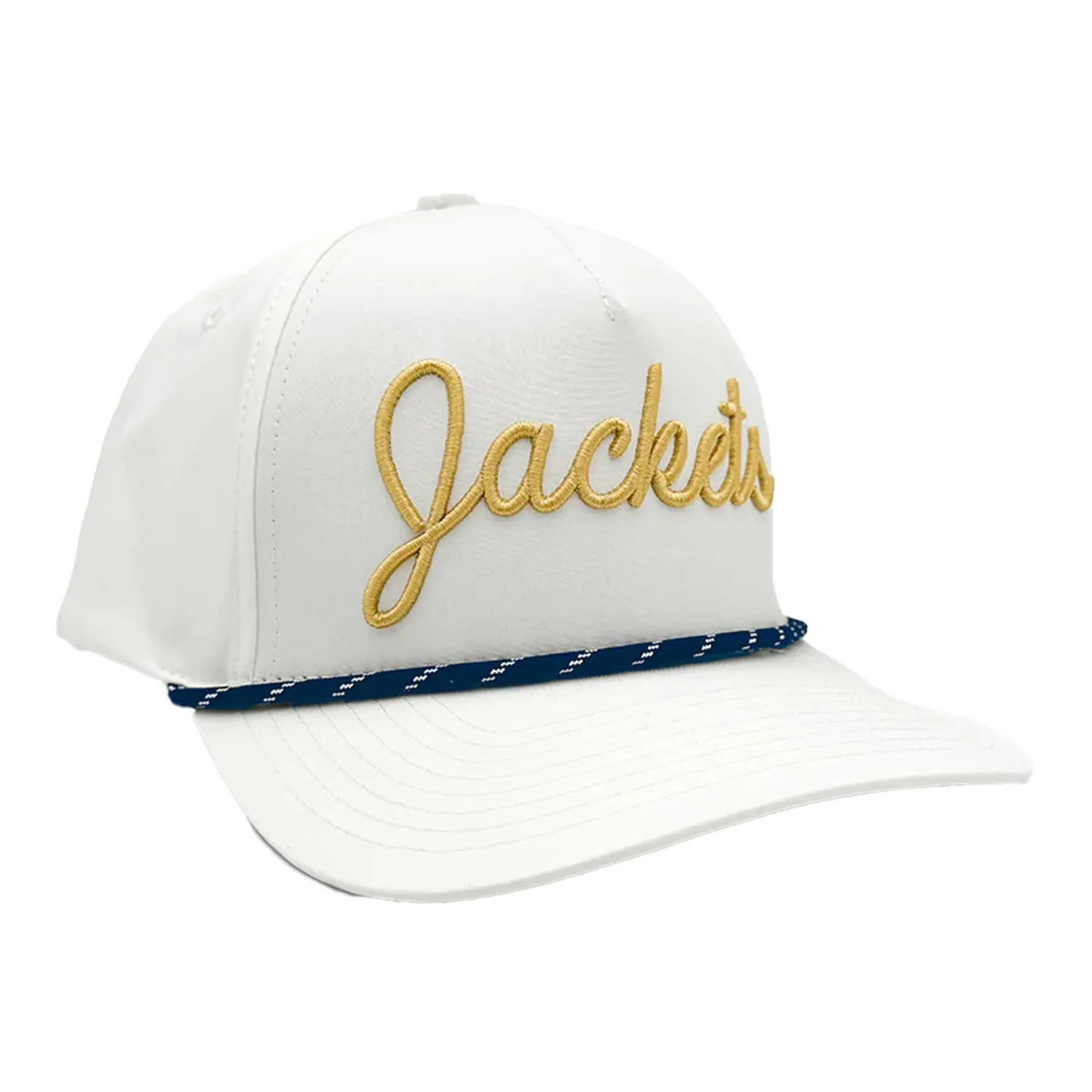 Georgia Tech Yellow Jackets White Script Rope Hat