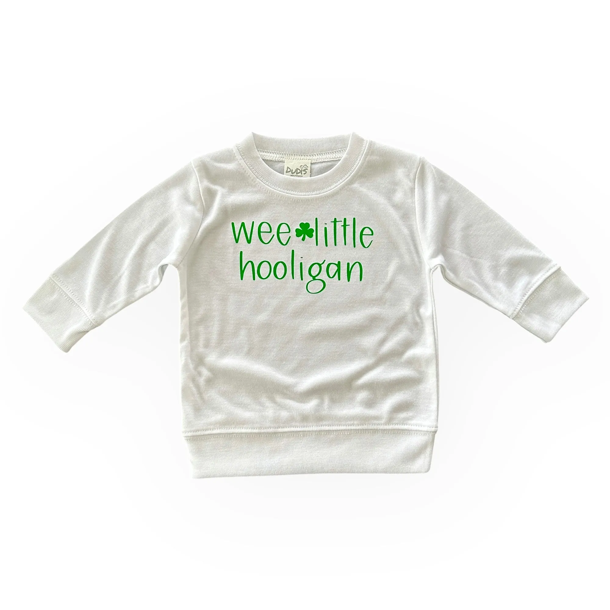 Green Shamrocks and White 'Wee Little Hooligan' Lounge Set