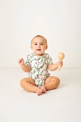 Gum Blossoms | Organic Cotton Bodysuit | Short Sleeve | Size 000 - 1
