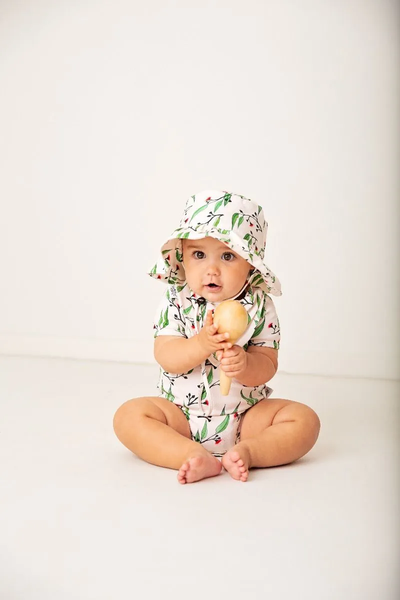 Gum Blossoms | Organic Cotton Bodysuit | Short Sleeve | Size 000 - 1