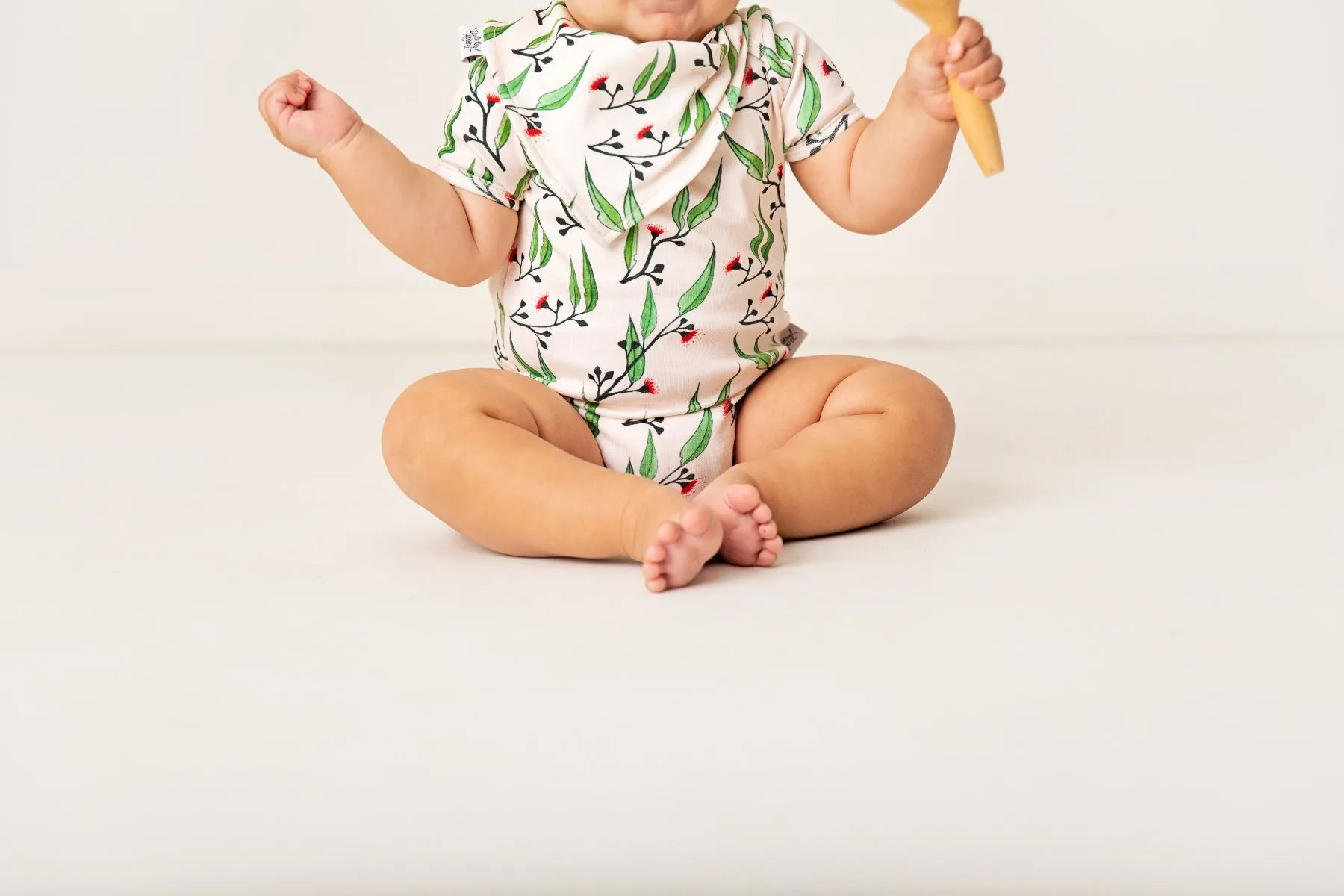Gum Blossoms | Organic Cotton Bodysuit | Short Sleeve | Size 000 - 1
