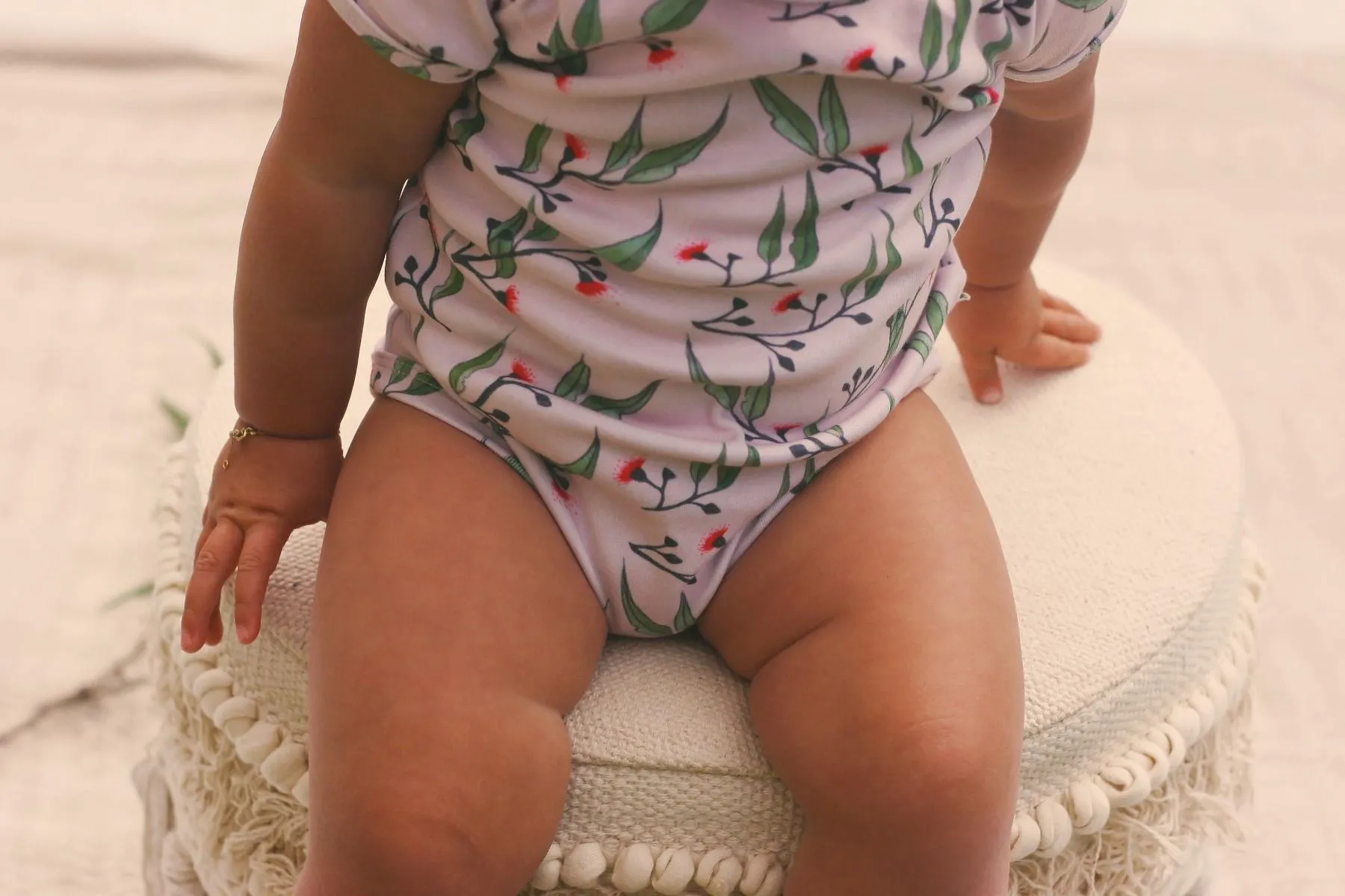 Gum Blossoms | Organic Cotton Bodysuit | Short Sleeve | Size 000 - 1