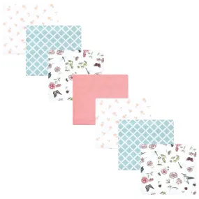 Hudson Baby Cotton Flannel Receiving Blankets Bundle, Hummingbird Garden