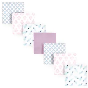 Hudson Baby Cotton Flannel Receiving Blankets Bundle, Peacock Feather