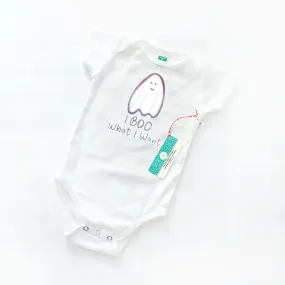 I BOO What I Want Ghost Halloween Baby Onesie - Organic Cotton | *25% Off!*
