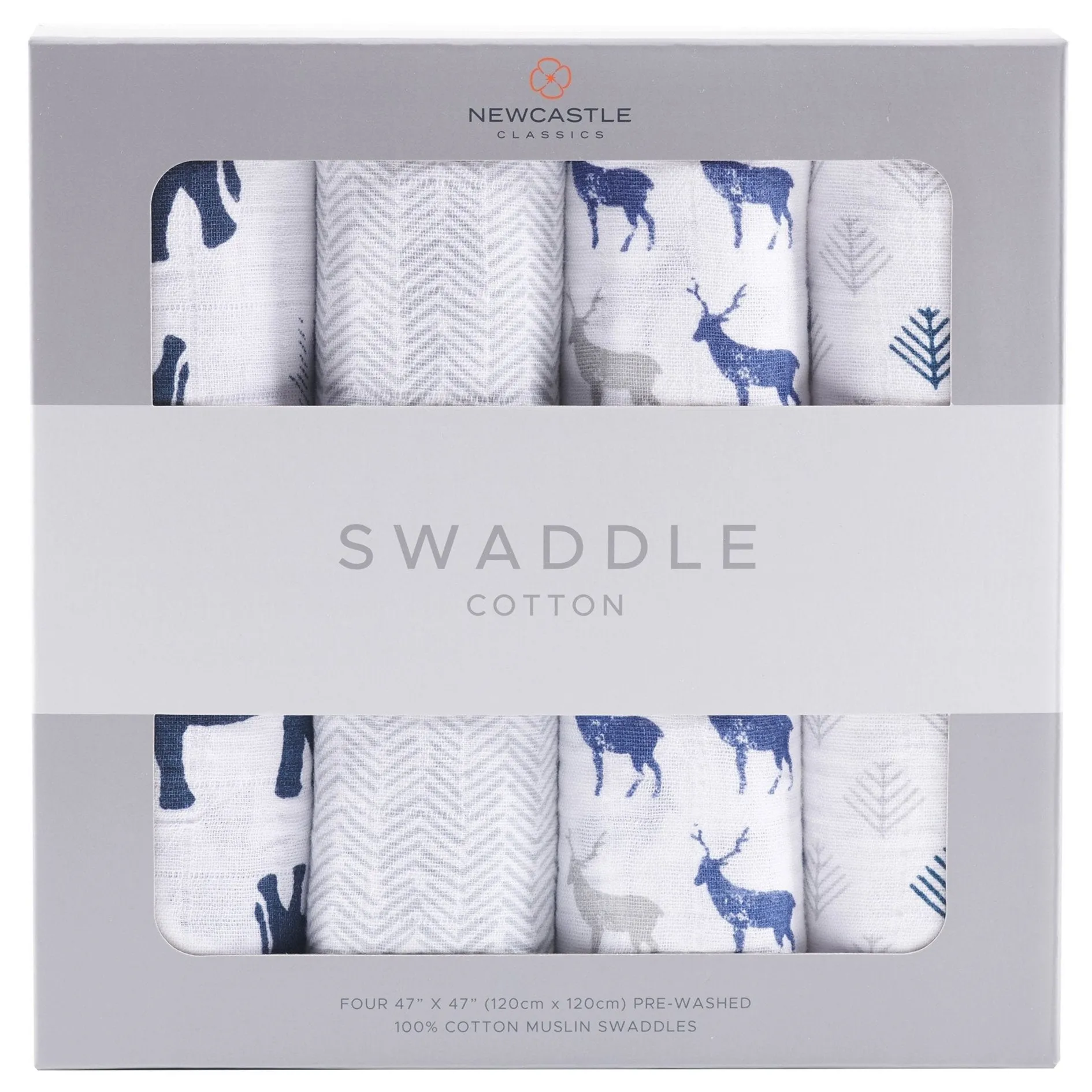 In the Wild Cotton Muslin Swaddle 4PK