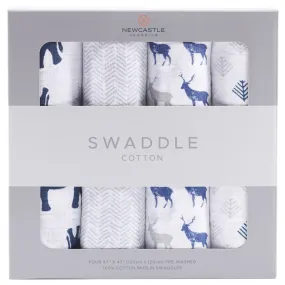 In the Wild Cotton Muslin Swaddle 4PK