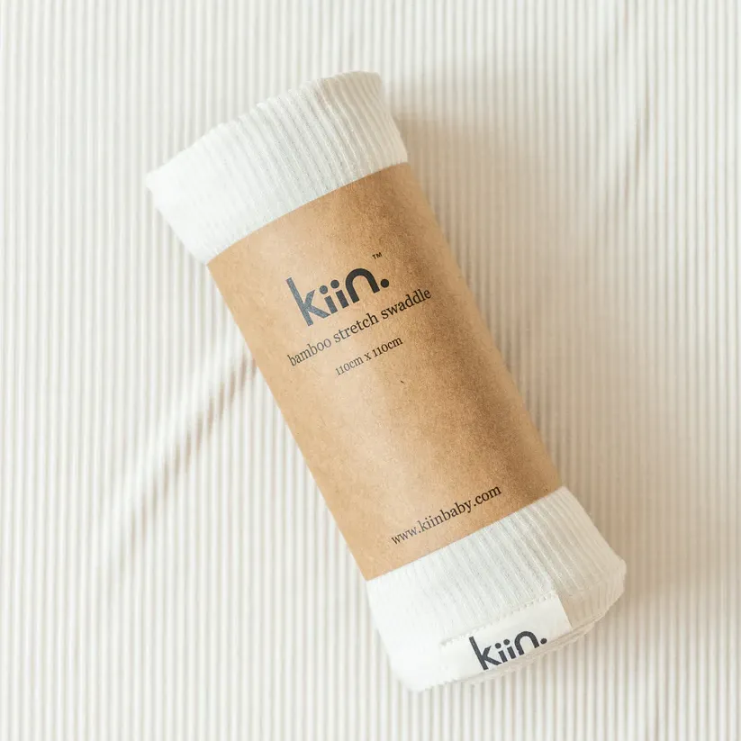 Kiin Bamboo Stretch Swaddle - Ivory