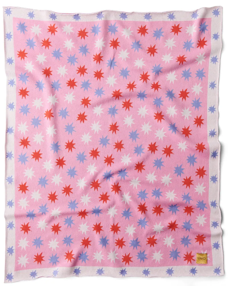Kip & Co - Be a Star Cotton Knitted Blanket