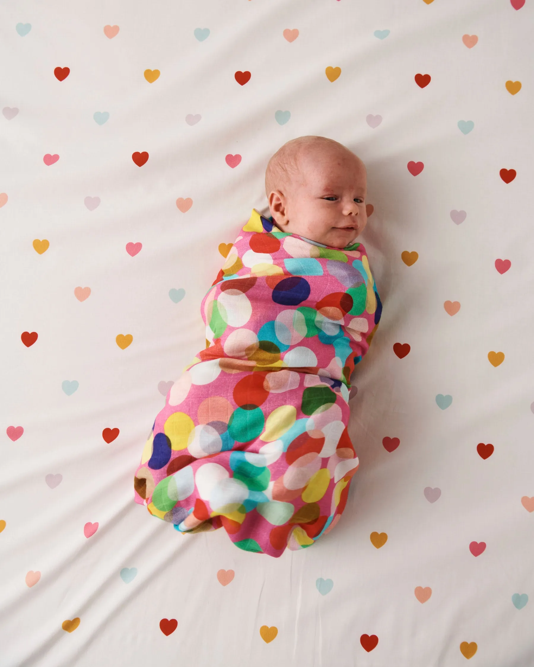 Kip & Co Confetti Fun Bamboo Baby Swaddle