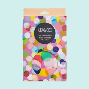 Kip & Co Confetti Fun Bamboo Baby Swaddle