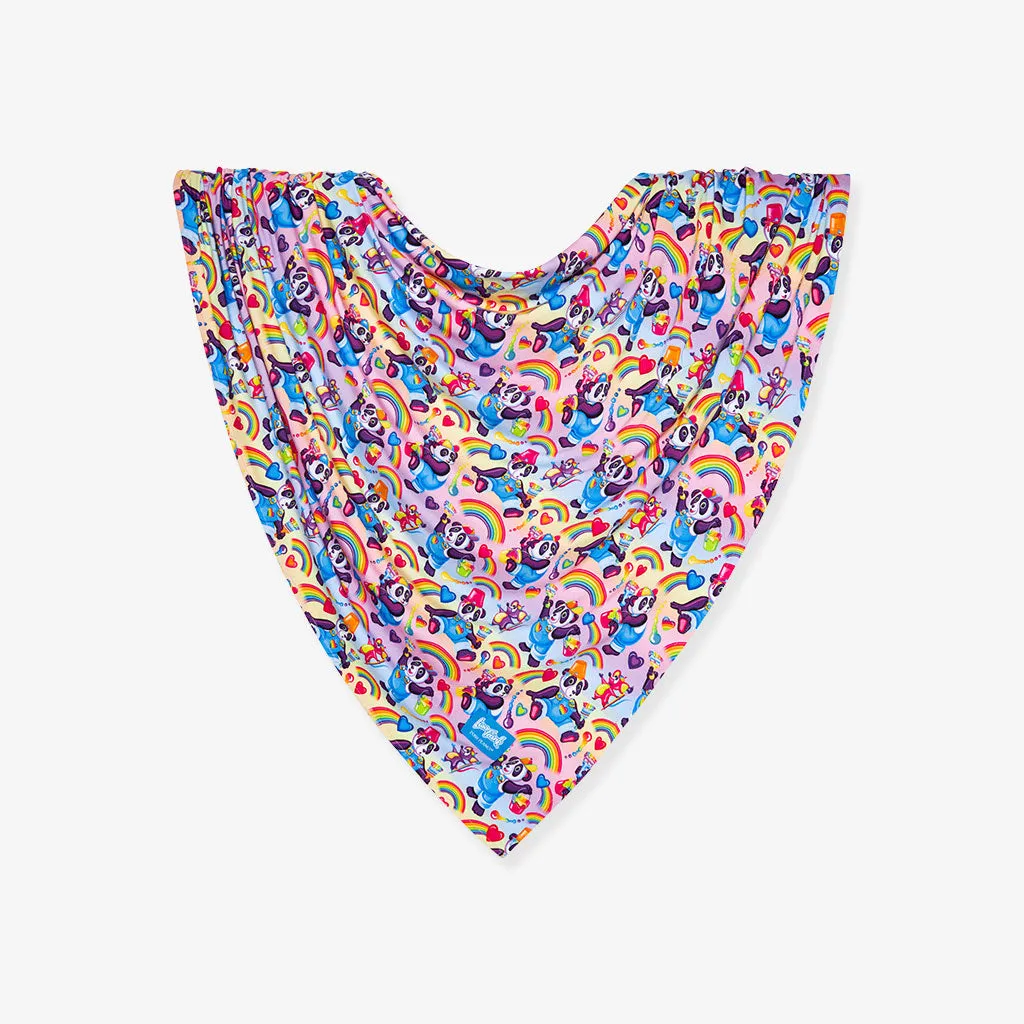 Lisa Frank® Panda Painter Swaddle Beanie Set