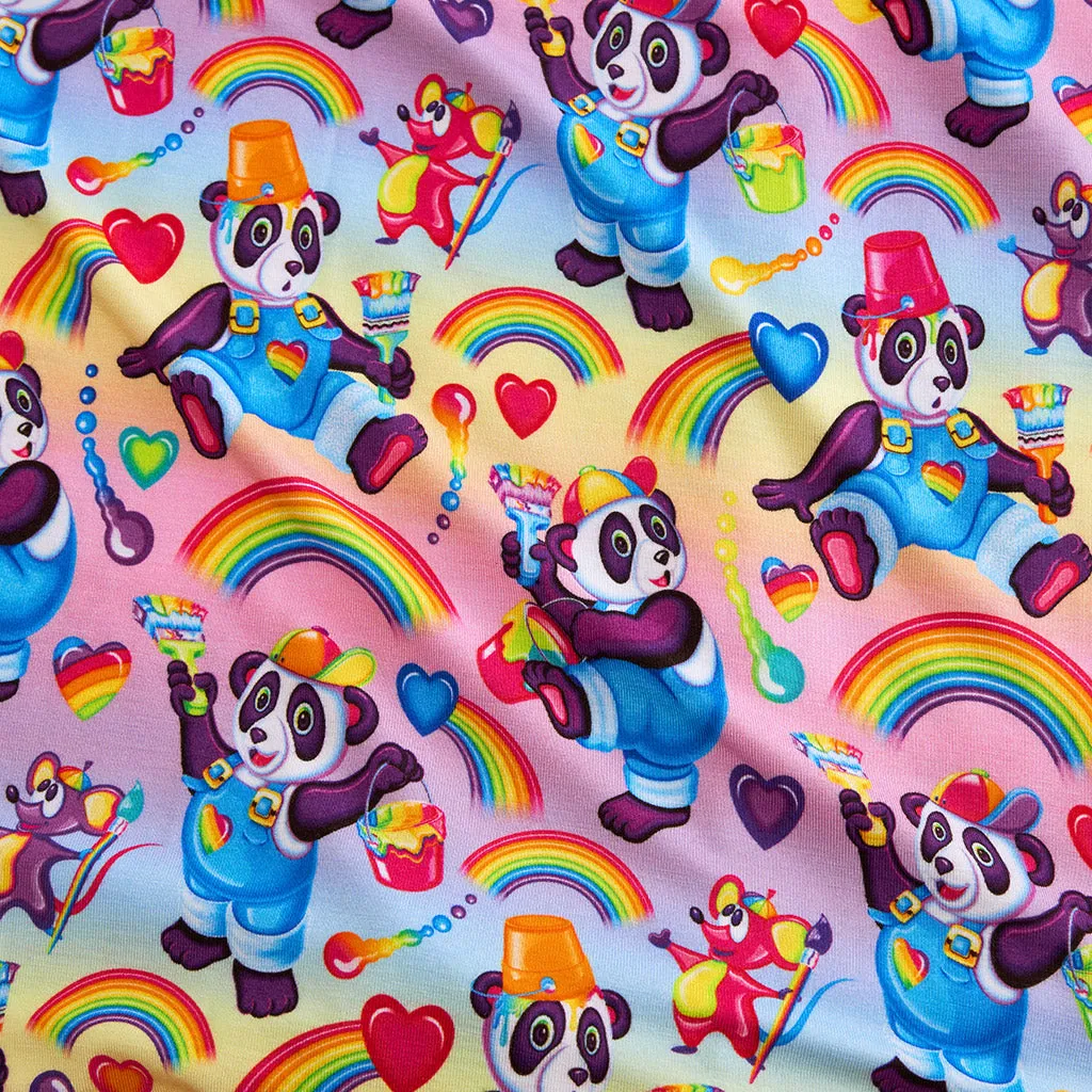 Lisa Frank® Panda Painter Swaddle Beanie Set