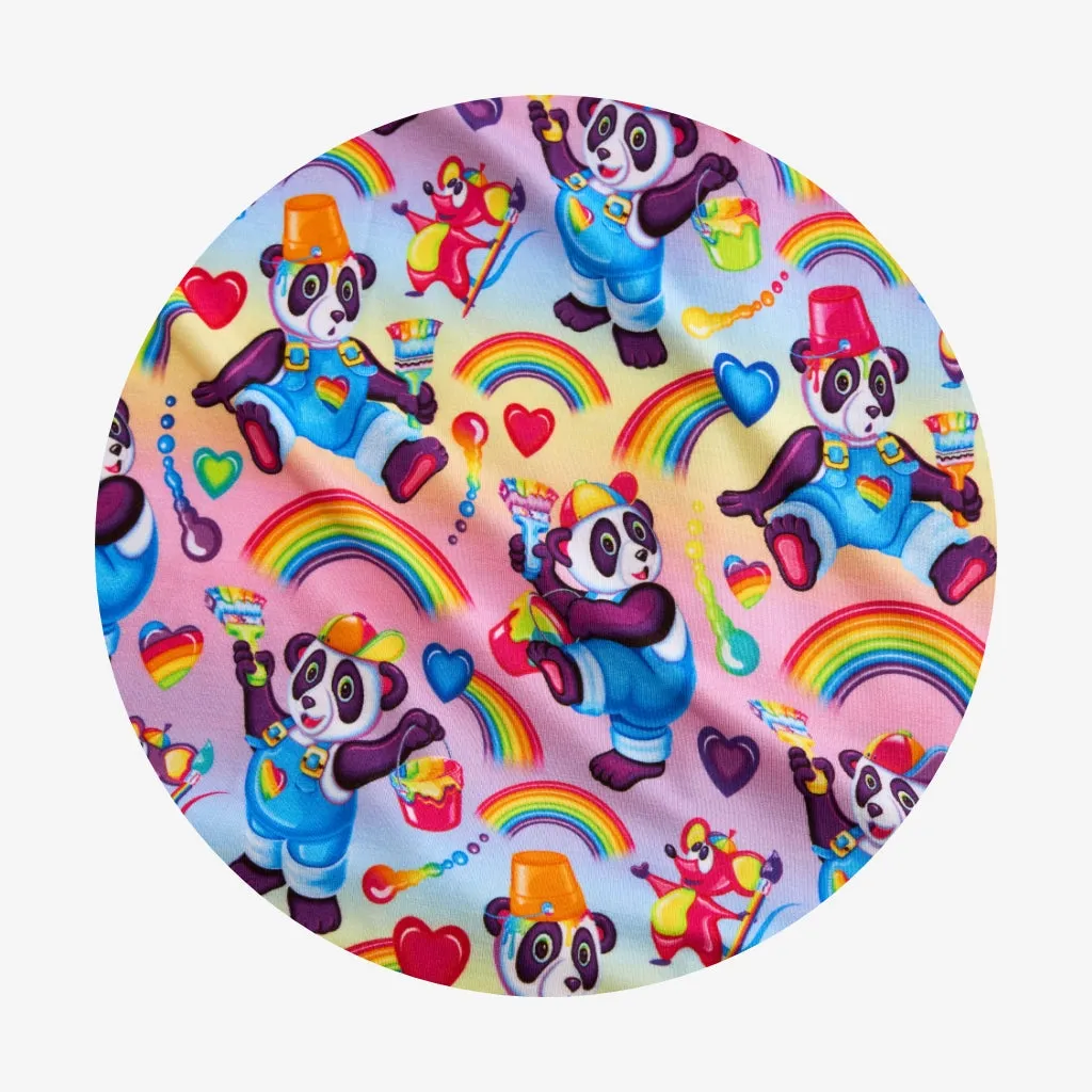 Lisa Frank® Panda Painter Swaddle Beanie Set