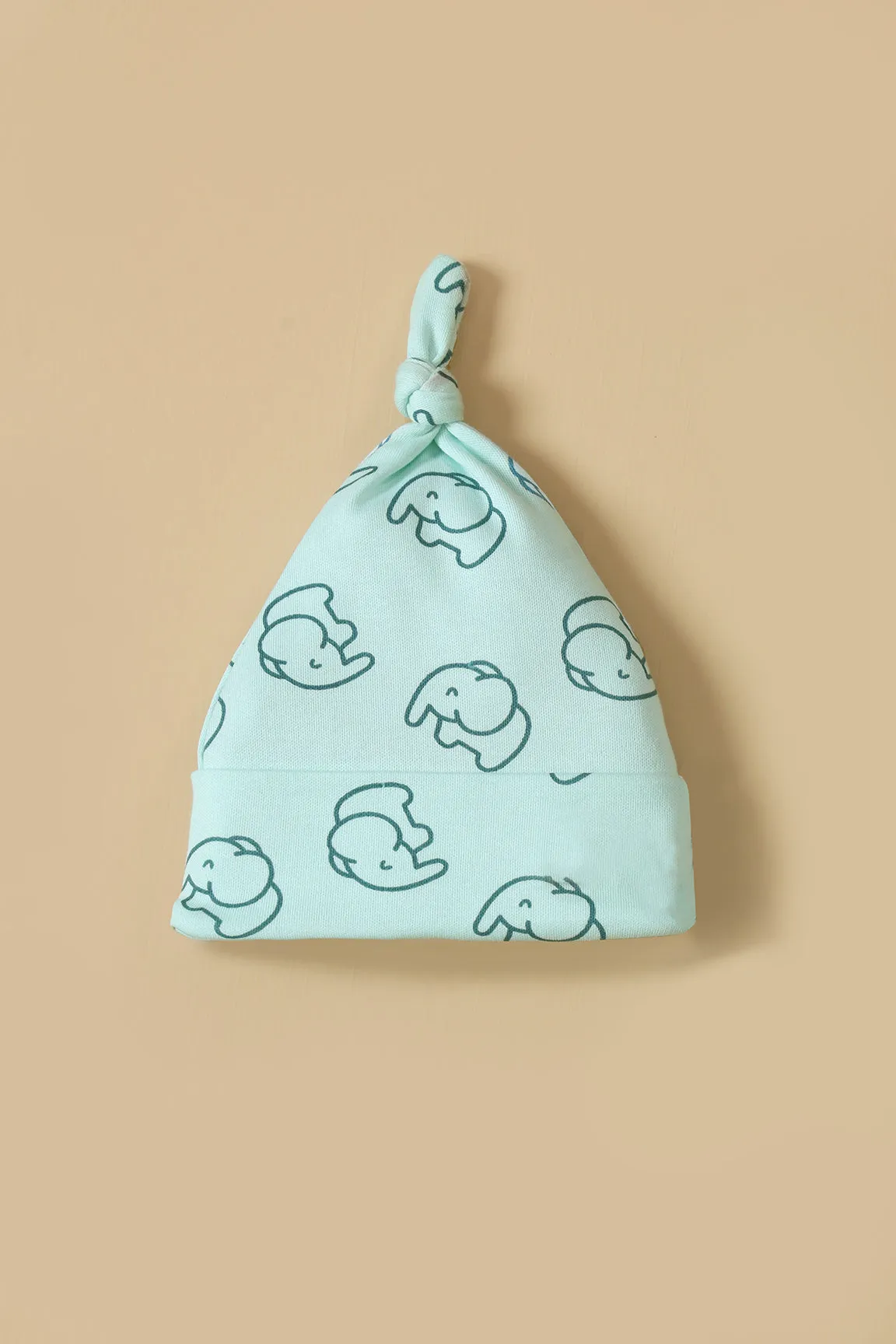 Little Elephant-Set of 2 Knotted Caps