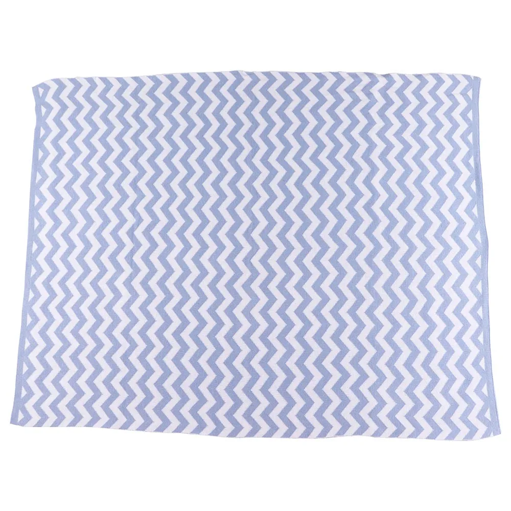 Moon - Soft Stretchy Knitted Cotton Swaddle 70x90cm (Blue)