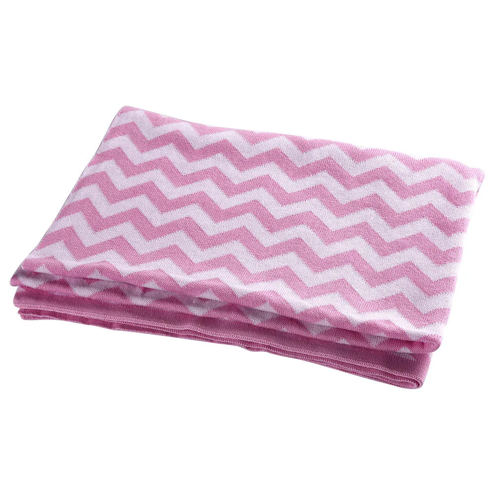 Moon Soft Stretchy Knitted Cotton Swaddle 70x90cm (Pink)