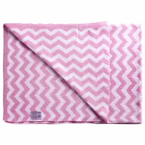 Moon Soft Stretchy Knitted Cotton Swaddle 70x90cm (Pink)
