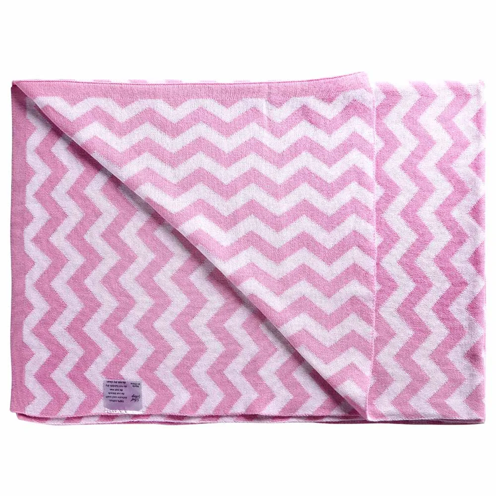 Moon Soft Stretchy Knitted Cotton Swaddle 70x90cm (Pink)