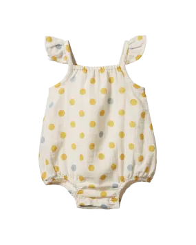 Nature Baby Petal Suit Summer Polka Dot Print