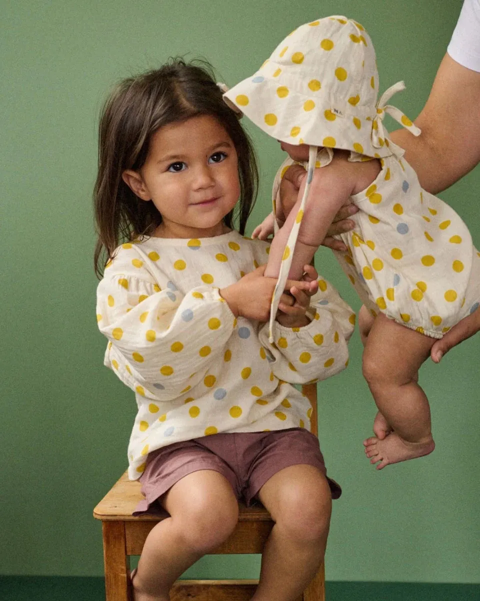 Nature Baby Petal Suit Summer Polka Dot Print