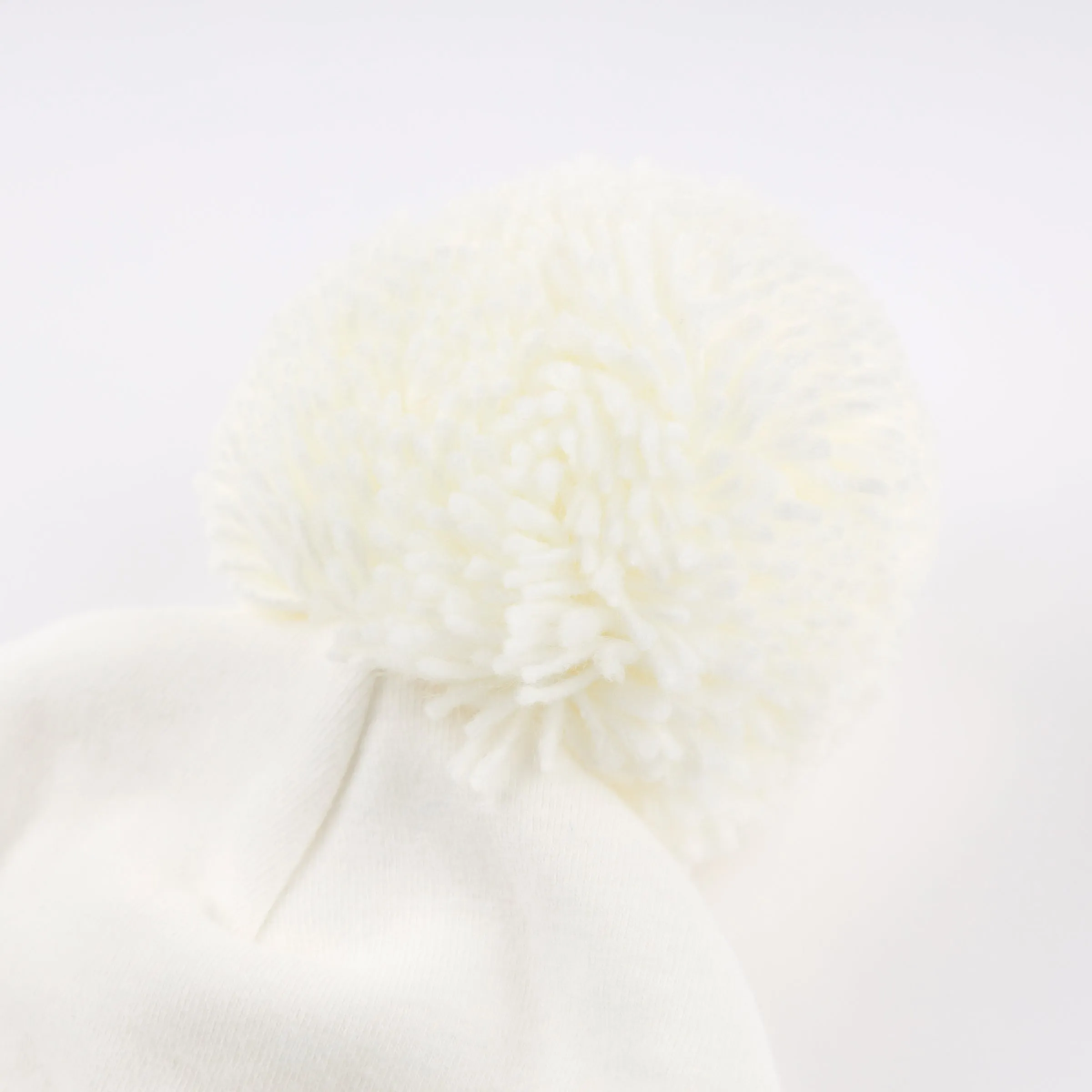 oh baby! Pom Hat - Cream on Cream