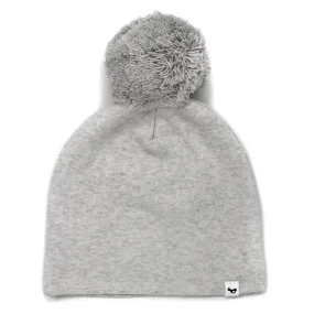 oh baby! Pom Hat - Gray on Heather Gray