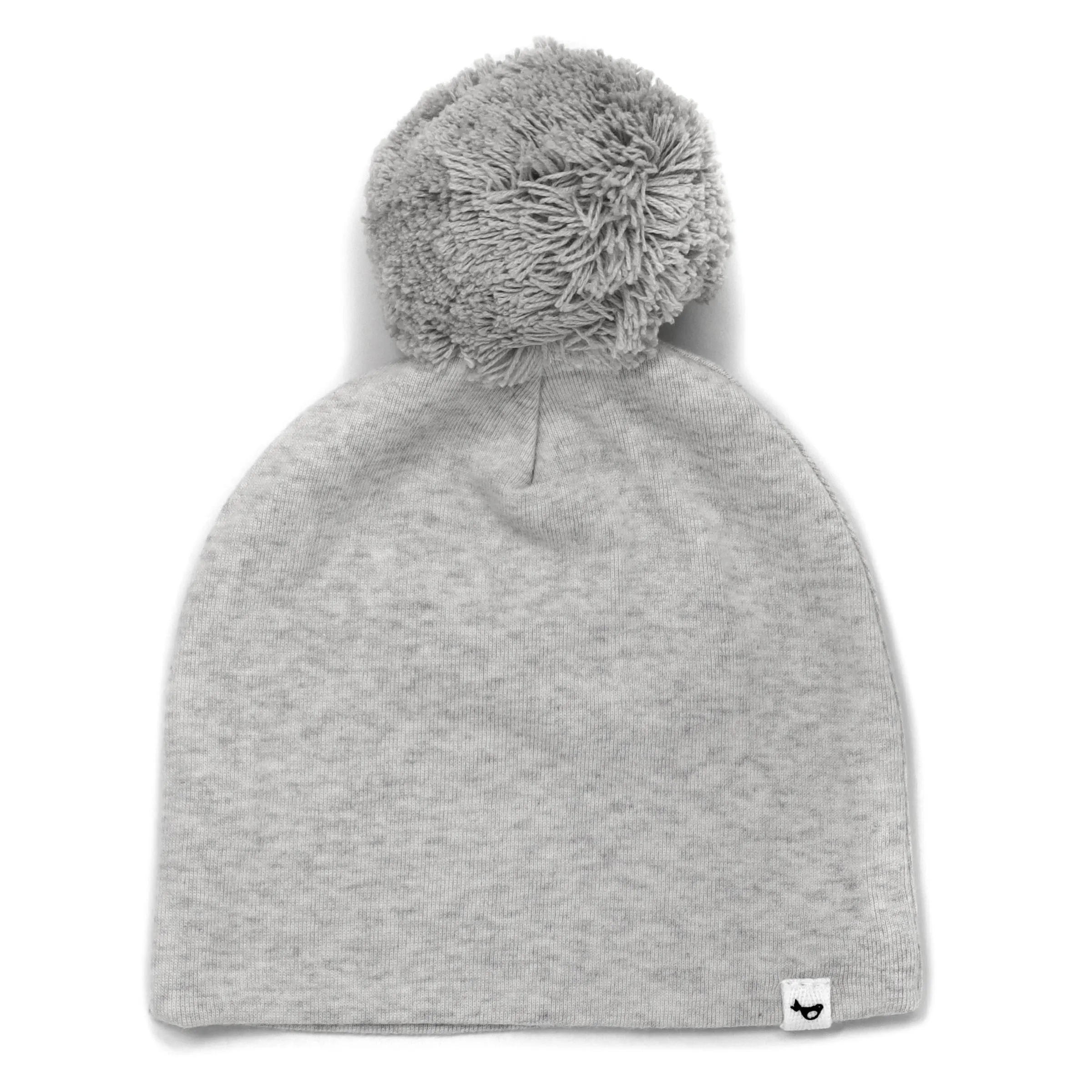 oh baby! Pom Hat - Gray on Heather Gray