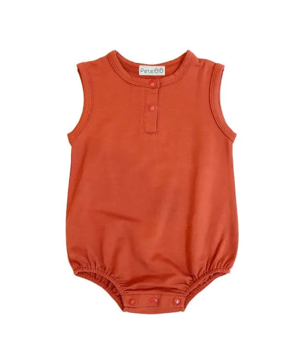 Ollie Bamboo Fibre Sleeveless Baby Onesie