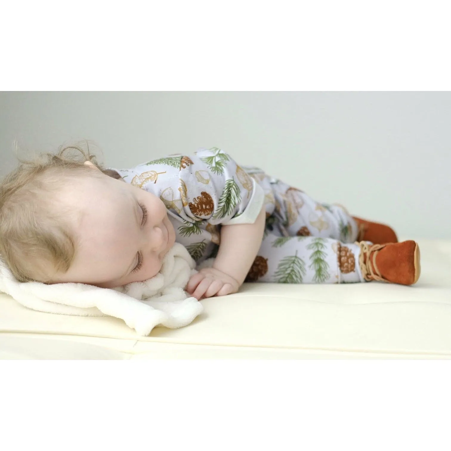 Organic Baby & Toddler Romper | Festive Leaves Long Leg Popper Romper