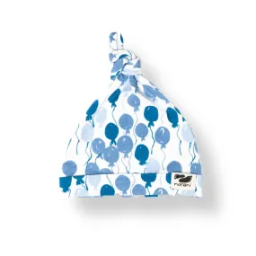 Organic Baby Beanie - Blue Balloons